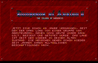 Dungeons of Avalon 2 - The Island of Darkness screenshot