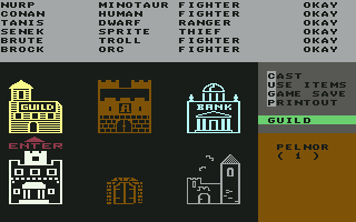 Phantasie 1 screenshot