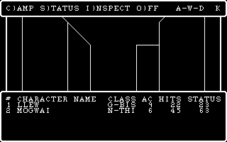 Wizardry 1 - Proving Grounds Of The Mad Overlord screenshot