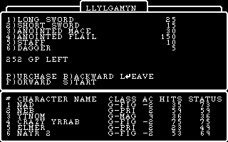 Wizardry 2 - The Knight of Diamond screenshot